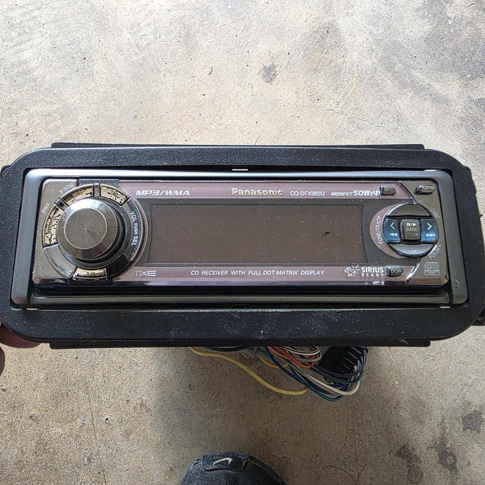 Panasonic Car Stereo Receiver - Black - cq-dfx983u